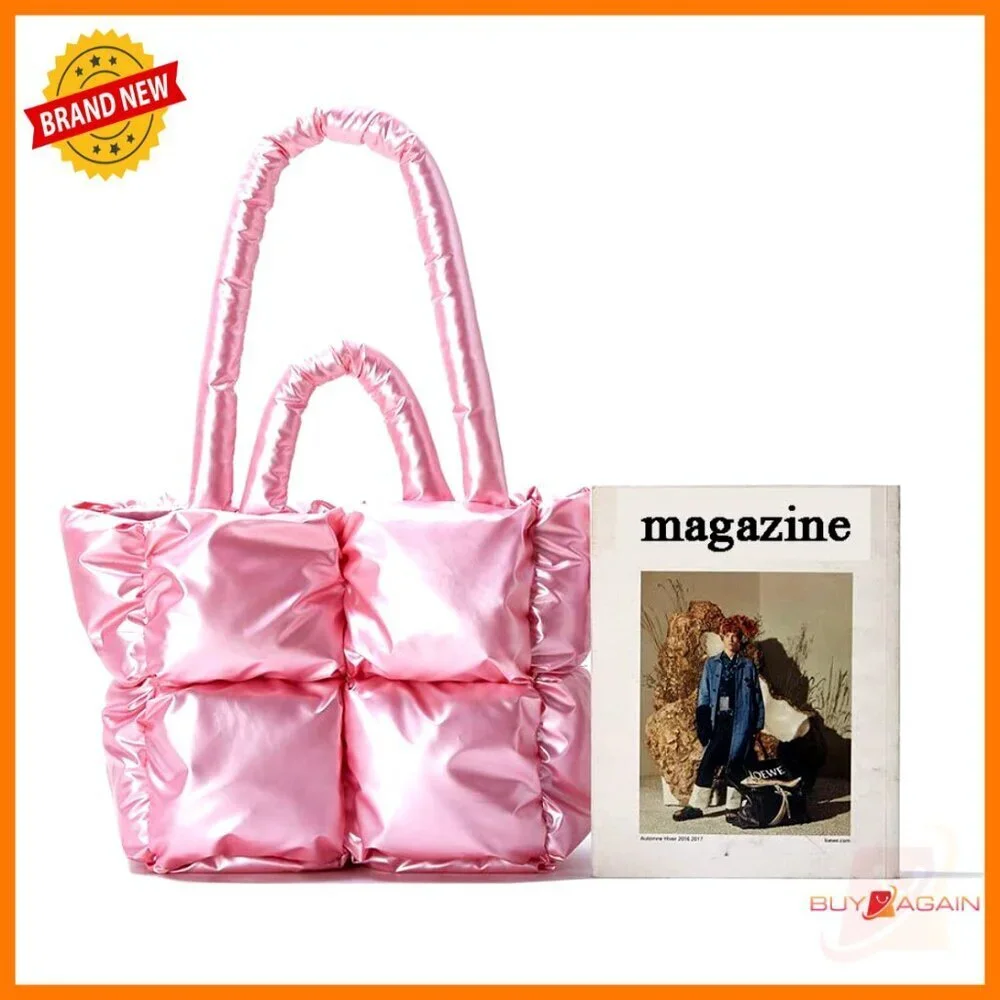 Mini Quilted Hobo Bag Nylon Tote Shoulder Satchel Purse